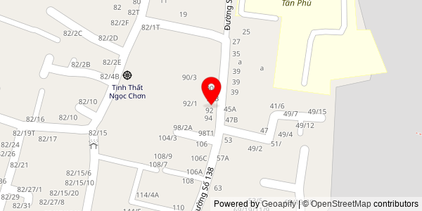 Map location for Thực phẩm chay- Bánh mì chay Hạnh Phúc