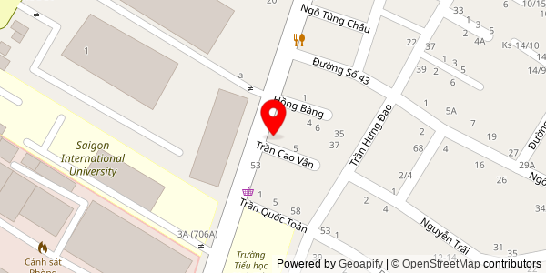 Map location for Tiệm Bánh Mì Hà Nội 53 Quang Trung