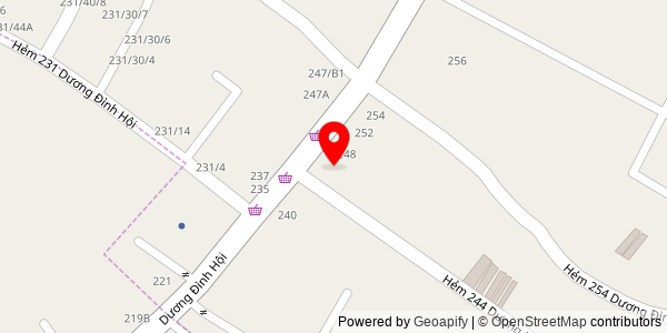 Map location for Tiệm bánh mì Hội An