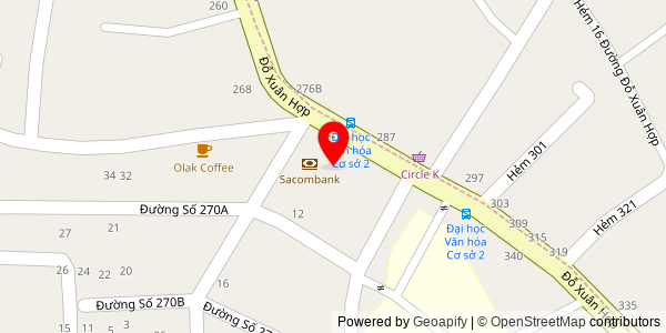 Map location for Tiệm Bánh ướt Lòng Gà HOT - Bánh Mì xíu mại Đà Lạt