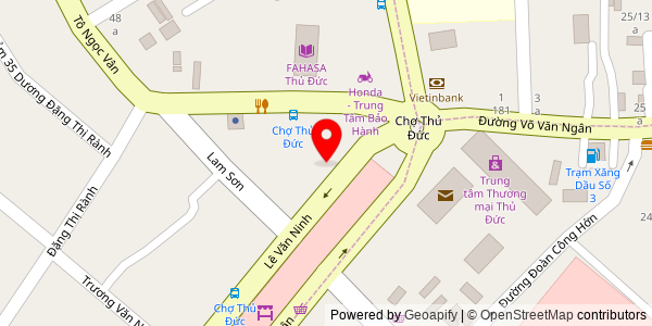 Map location for Xôi Gà - Bánh Mì - Bánh Giò Cô Lùn